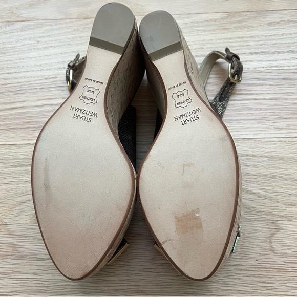 Stuart Weitzman Women’s Bodajean Cork Wedges | 7 - Picture 7 of 11